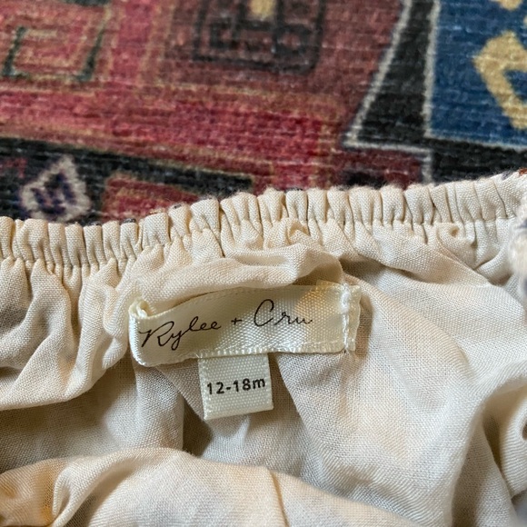 Rylee + Cru Baby Girls Vintage Floral Flutter Bloomer 12-18 Months NWOT - Picture 3 of 4